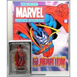 Eaglemoss 1:16 Classic Marvel Figurine w/Book: Gladiator‎ #98